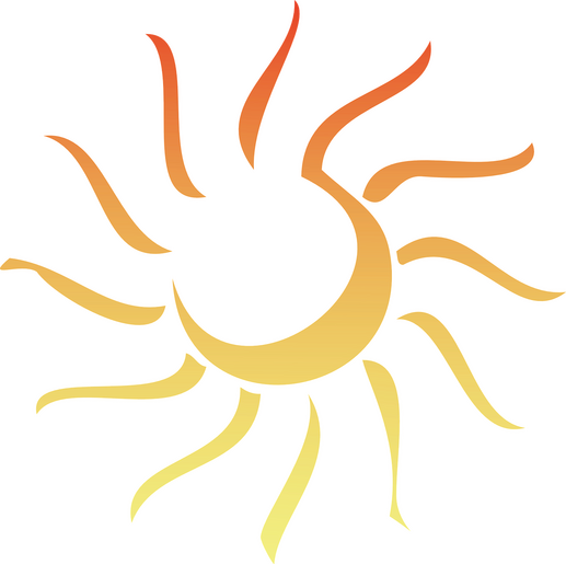 KLS Lifestyle abstract sun logo representing wellness, soulful living, and personal growth